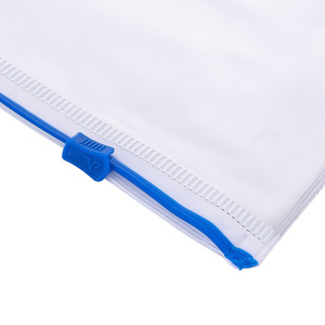 Deli 5524 Transparent Zipper Pouch A5 <b>Document</b> <b>Bag</b> Storage Organizer Rectangle Office Use - Product Image 1