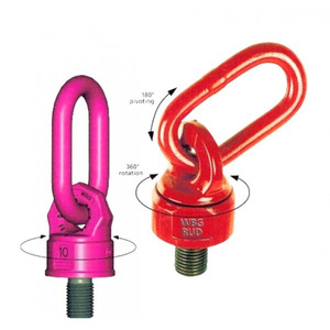 Anillas de elevación giratorias M36 8T con recubrimiento en polvo, rotación lateral de 360 grados, grillete giratorio de alta resistencia, caja personalizable 360 D - Product Image 4