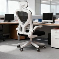 Chaises de bureau en maille en gros, chaises d'étude pour étudiants, chaises de bureau ergonomiques réglables avec accoudoirs