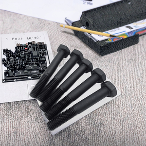 Lớp 8.8 10.9 12.9 cường độ cao lục giác bu lông M10 M12 M16 thép carbon với màu đen kết thúc sản xuất bán buôn - Product Image 6