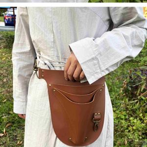 HR Portable Gardener Holster Waist <b>Pouch</b> Durable Gardener Farmer <b>Tools</b> Holster Leather Gardening <b>Tool</b> <b>Belt</b> for Gifts - Product Image 3