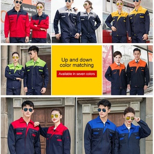 เสื้อแจ็คเก็ตทำงานสีแดงกรมท่า ทรงปกติ ป้องกันไฟฟ้าสถิตย์ เสื้อผ้าเพื่อความปลอดภัยสำหรับโรงงานและเวิร์กช็อป - Product Image 3