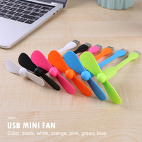 Mini ventilateur portable USB petit chargeur secteur pliable et flexible pour ordinateur portable, batterie externe, gadget d'été