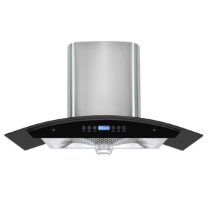 Aparato <span class=keywords><strong>de</strong></span> cocina <span class=keywords><strong>de</strong></span> 60/<span class=keywords><strong>90</strong></span> <span class=keywords><strong>cm</strong></span>, chimenea negra <span class=keywords><strong>de</strong></span> titanio, Motor <span class=keywords><strong>de</strong></span> cobre, Extractor <span class=keywords><strong>de</strong></span> cocina, <span class=keywords><strong>campana</strong></span> <span class=keywords><strong>extractora</strong></span> - Product Image 3