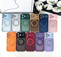 Étui avec béquille magnétique pour iPhone 18 17 16 15 14 Pro Max, translucide givré, Estuche Para Celular