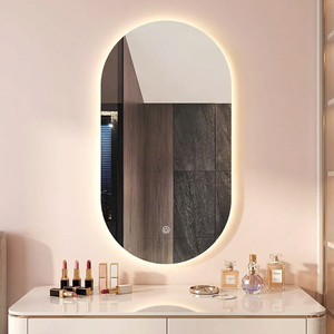 Nuevo Espejo Inteligente <span class=keywords><strong>LED</strong></span> Ovalado Moderno Personalizado Antivaho, Espejo <span class=keywords><strong>de</strong></span> <span class=keywords><strong>Baño</strong></span> sin Marco <span class=keywords><strong>para</strong></span> Tocador - Product Image 1