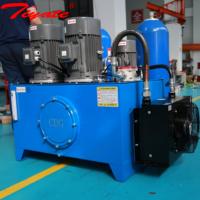 Estación de Bombeo Hidráulica de Gran Capacidad con Doble Bomba, Circuito de Aceite Dual, Radiador Enfriado por Ventilador y Molde de Fundición a Presión