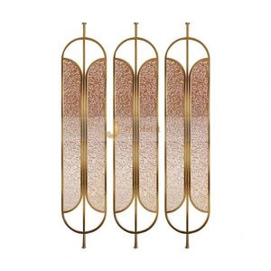 ANN3749 Premium Modern Stainless Steel Coated Durable Multi-Functional <b>Decorative</b> Partition <b>Screen</b> for Office and Hotel Spaces - Product Image 4