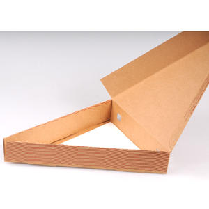 Caja de <span class=keywords><strong>pizza</strong></span> <span class=keywords><strong>gourmet</strong></span> triangular de una sola vez, caja de rebanadas de <span class=keywords><strong>pizza</strong></span> sándwich de queso, cono de embalaje al horno, cartón de papel Kraft con ventana transparente - Product Image 2