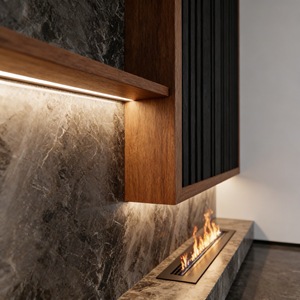 Mueble <span class=keywords><strong>para</strong></span> TV moderno con panel de mármol, mesa <span class=keywords><strong>para</strong></span> TV de madera <span class=keywords><strong>para</strong></span> sala de estar, mueble de madera maciza de lujo personalizado <span class=keywords><strong>para</strong></span> el hogar - Product Image 4