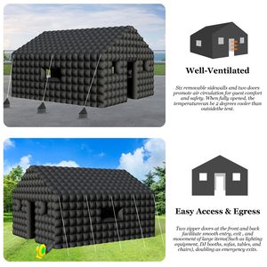 Aufblasbarer Club für Outdoor-Musikveranstaltungen mit Beleuchtung, Aufblasbares Nachtclub-Zelt, LED-Party Aufblasbares Würfelzelt - Product Image 5