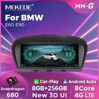 Lecteur DVD de voiture Android MEKEDE 680 3D UI Snapdragon 8Core avec navigation Android DSP pour BMW E60 E61 E62 E63 E64 E90 E91 E92 8,8 pouces