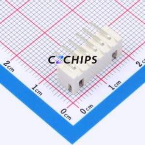 WAFER-XH2.54-6PWZ-Y62 Wire-to-Board Pin Header Bent Lead Through Hole,P=2.5mm Connector 1x6P 2.5mm Right Angle Insert XH - Product Image 2