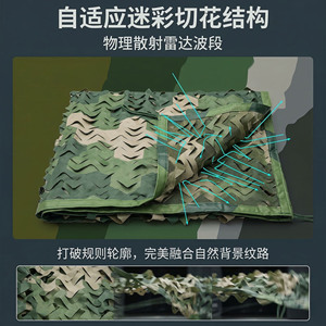 Multi Spectrum Camouflage Netting Nylon Polyester Jungle Use Anti Radar Outdoor Training - Product Image 4