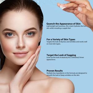 Crème hydratante anti-âge OEM ODM, anti-rides, à base de peptides et d'acide hyaluronique, crème pour le visage anti-rides - Product Image 5