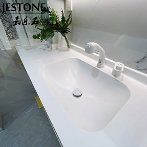מותאם אישית אמבטיה לשטוף אגן קלאסי לבן טהור אקריליק רחצה קבינט אגן אסלת השיש כיור כלי - Product Image 6