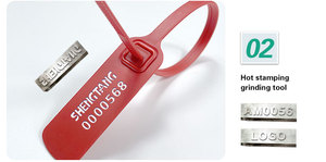 Precintos <span class=keywords><strong>de</strong></span> Seguridad <span class=keywords><strong>de</strong></span> Plástico Ajustables para Servicios <span class=keywords><strong>de</strong></span> Mensajería, con Logotipo y Número, para Calzado Deportivo - Product Image 3