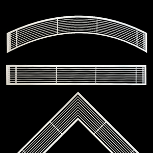 Nhôm Cố Định Louvre Lưới Tản Nhiệt Không Khí Không Có Thể Điều Chỉnh Lưỡi Trần Sàn Tuyến Tính Loại Thanh Thông Gió Lưới Tản Nhiệt Cho Xây Dựng - Product Image 1