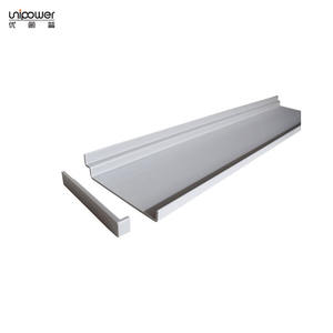 Petit plateau en PVC blanc et gris Unipower pour rangement de bureau, organisateur rectangulaire sur pied, facile à nettoyer, finition peinte - Product Image 5