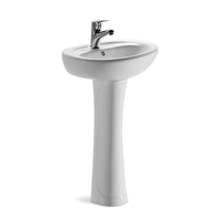 En Gros Suite Sanitaire Céramique Économique WC Lave-Mains Lavabo Sur Colonne Siphon P Pour Salle de Bain