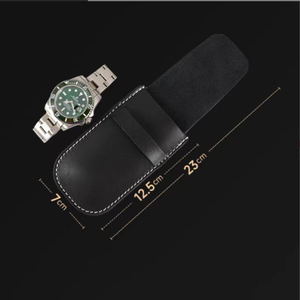 Wholesale PU Leather <b>Watch</b> Storage Bags Ready-to-assemble Flip-top <b>Watch</b> Storage Bags Wristwatch Bags Custom logo Gifts - Product Image 5