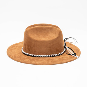 Nouveau Chapeau en Feutre à Bord Plat Unisexe en Daim, Style Rétro Simple, Polyvalent pour Sorties, Chapeau de Gentleman à Bord Léger - Product Image 3