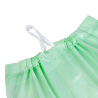 Sacs poubelles biodégradables et compostables en amidon de maïs PLA, résistants à la déchirure, imperméables, écologiques, avec cordon de serrage, en rouleau