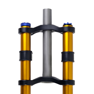 <span class=keywords><strong>Fourche</strong></span> avant de vélo VTT à ressort en acier, déport conique 80/100/120/160 mm, frein à disque, vente en gros usine PUSAI - Product Image 6
