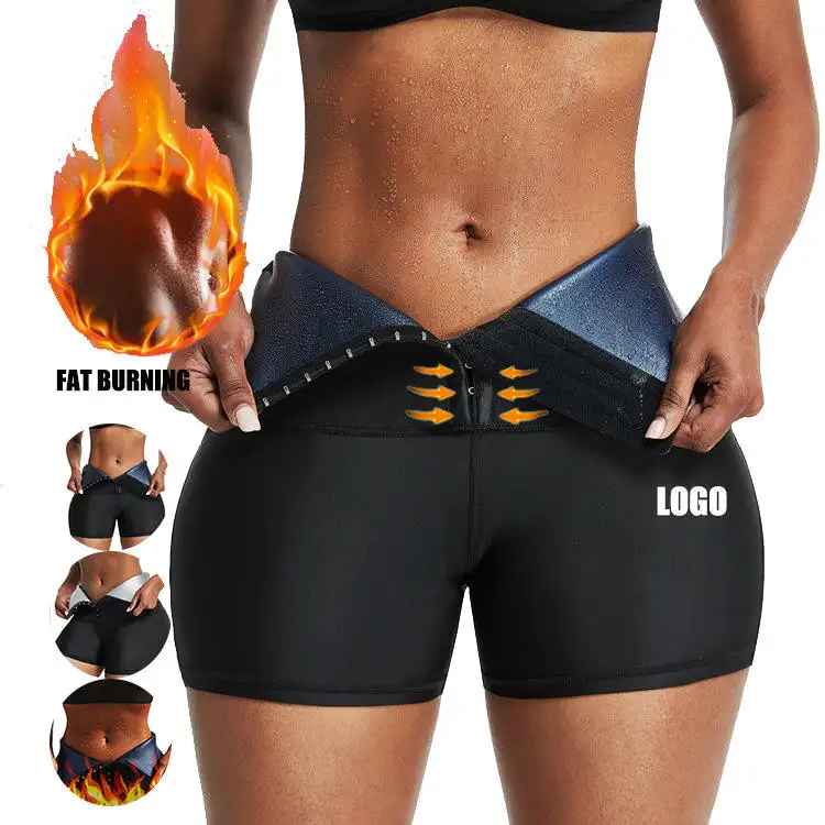 Hot Sale Vrouwen Hoge Taille Shapewear Buik Controle Sauna Gym Broek Sweatleggings Butt Lifter Yoga Neopreen Compressie Short