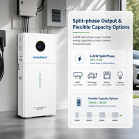 Batterie de stockage d'énergie solaire tout-en-un VoltaNest pour le marché américain, 6 kW, monophasée 120/240 V, 60 Hz, 10 kWh, 16 kWh, LiFePO4