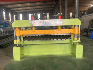 Хорошее качество, двухслойная длинная алюминиевая металлическая кровельная плитка, рулонная машина для продажи - Product Image 5