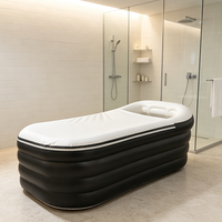 Baignoire gonflable pour l'intérieur et l'extérieur, spa en PVC, baignoire pour adultes
