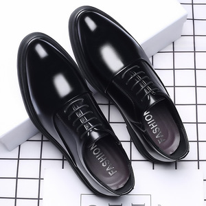 Chaussures habillées Oxford pour hommes en cuir PU, grandes tailles 47, vente chaude, fabrication OEM - Product Image 2