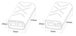 2 portlu hızlı Ethernet PoE + 1 portlu hızlı Ethernet (250m) tam 100M PoE anahtarı (DC 52V/65W ile AP) - Product Image 4