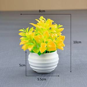 Ensembles de <span class=keywords><strong>mini</strong></span>-plantes succulentes artificielles en plastique en gros, fausses plantes, cadeaux, décorations d'intérieur - Product Image 6