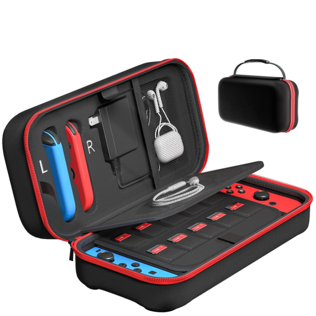 Multi-functional Storage Box EVA Case for Nintendo Switch/Oled Accessories Bag Controller Charger Card Portable Carrying Case
