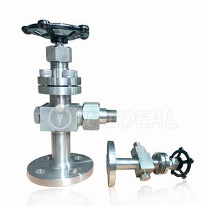 레벨 게이지 오프셋 스테인리스 스틸 탄소강 콕 밸브 (리플렉스 투명 유리 레벨 게이지용) - Product Image 5