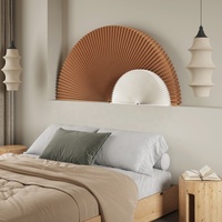 Idées de décoration d'intérieur pliantes innovantes mettant en vedette des ventilateurs de séparation en papier sur pied d'art mural et des séparateurs de pièce pour un espace de vie époustouflant