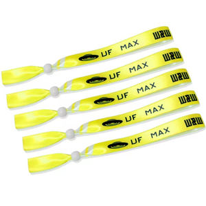Parti ve tatil malzemeleri toptan Polyester özel bileklik el bantları ucuz Neon olay festivali parti bileklik - Product Image 1