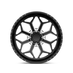 Rueda Forjada de Perfil Bajo, Cóncava, Negra, Fresada, Brillante, Personalizada, de 20, 22, 24, 26 Pulgadas, 8x165 mm, 8x139.7 mm, Resistente, para F-150 - Product Image 3