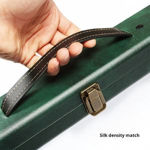 Snooker PU étui à queue en cuir 1 pièce avec 2 fentes pour cartes 3/4 boîte à tige pour étui à queue unique - Product Image 6