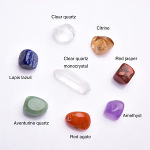 Pierres de méditation mixtes, 7 chakra, décoration feng shui, ensemble en cristal, pierres de guérison, vente en gros, livraison gratuite - Product Image 4