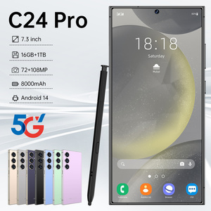 أحدث هاتف ذكي S25 الترا C24 برو 5G عالي الجودة S24 ثنائي الشريحة 1 ro ROM 16 GB RAM معالج MTK الإصدار العالمي
