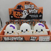 Jouet anti-stress en forme de fantôme d'Halloween, jouet sensoriel à presser pour enfants et adultes, personnalisable