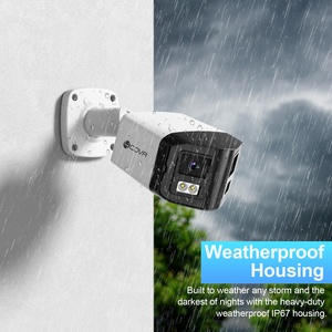 Cámara <span class=keywords><strong>de</strong></span> <span class=keywords><strong>Seguridad</strong></span> 4COVR 8Mp 4K <span class=keywords><strong>de</strong></span> Doble Lente 180 °   CCTV Panorámico con Visión Nocturna a Todo Color, Audio Bidireccional, Vigilancia Empresarial - Product Image 5