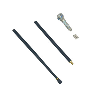 Canne de marche en alliage d'aluminium S016YBL, tube noir, 386g, bâton de randonnée extérieur, aide pour personnes âgées, accessoire magique - Product Image 4