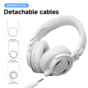 หูฟังแบบพับได้ ครอบหู กันน้ำ ปิดมิดชิด ระดับมืออาชีพ สำหรับฟังเพลง เล่นเกม ดีเจ - Product Image 6