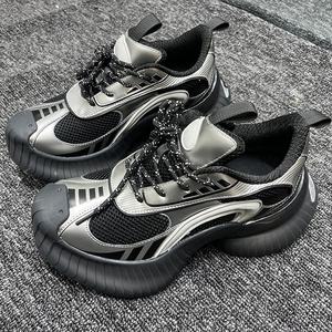 Kalın taban ve artan yükseklik ile akan koşu ayakkabıları, kadın Retro hafif spor ayakkabı - Product Image 6