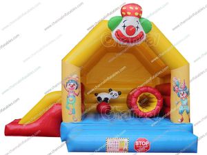 Outdoor <span class=keywords><strong>Clown</strong></span> Theme Aufblasbarer springender Türsteher mit Rutsche - Product Image 3