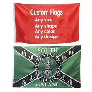Custom 3x5ft Vivid Color Outdoor Polyester Custom 3X5Ft 5ftx3ft Custom Flags - Product Image 1